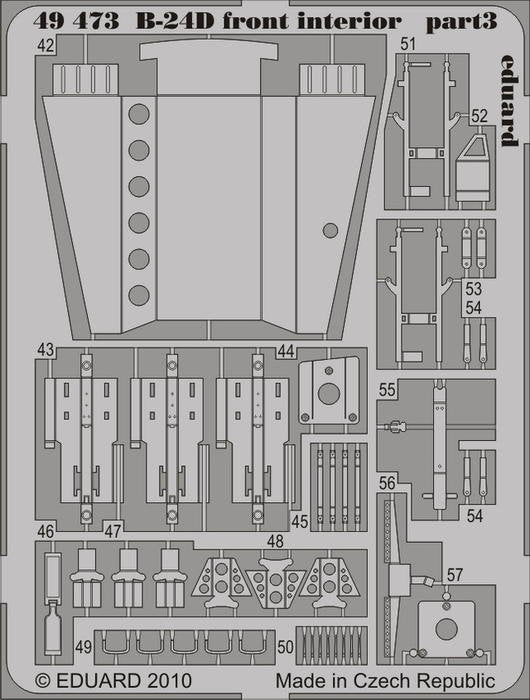 Eduard 49473 B-24D front interior 1/48 Revell Academy – image 2