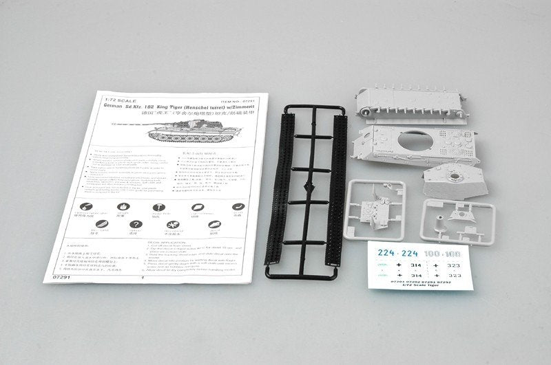 Trumpeter 07291 King Tiger Henschel Turret w/Zimmerit 1/72 – Bild 3