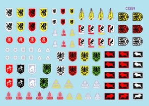 Star Decals 35-C1359 StuG-Abt 1 Generic insignia and unit markings for the Sturmgeschûtz units 1/35 – immagine 2