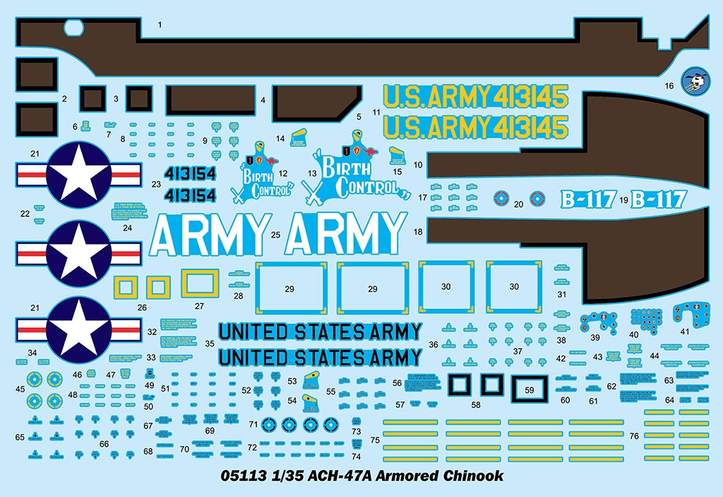 Trumpeter 05113 ACH-47A Armored Chinook 1/35 – imagen 4