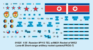 Trumpeter 01025 Russian 9P113 TEL w/9M21 Rocket of 9K52 Luna-M Short-range artillery 1/35 – imagen 3