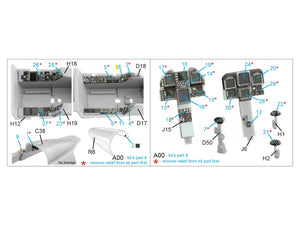 Intérieur imprimé en 3D et coloré sur papier décalcomanie Quinta Studio QDS-48374 F/A-18F (version initiale) (petite version) 1/48  – image 2