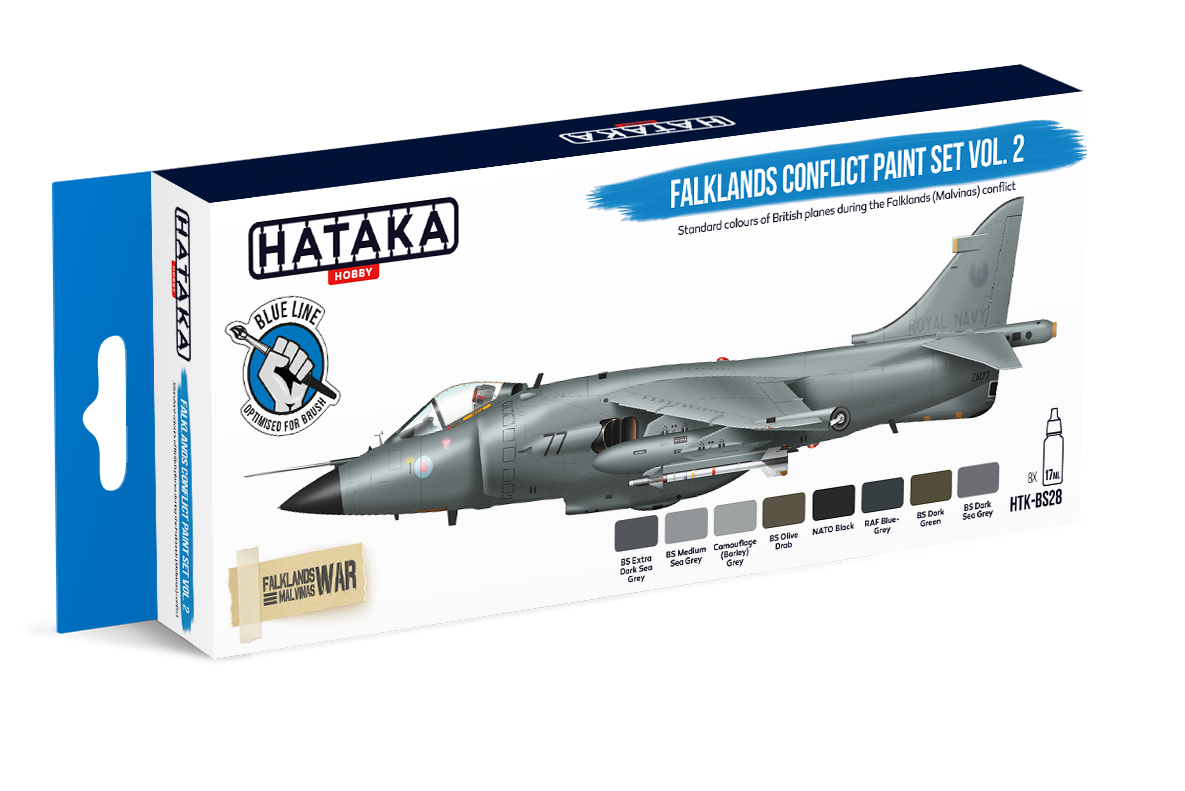 Hataka Hobby HTK-BS28 Falklands Conflict Vol. 2 Paint Set (8x17ml) – imagen 2