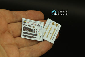 Quinta Studio QD48300 Me 262 HGIII 3D-Printed coloured Interior on decal paper (Amusing Hobby) 1/48 – imagen 3