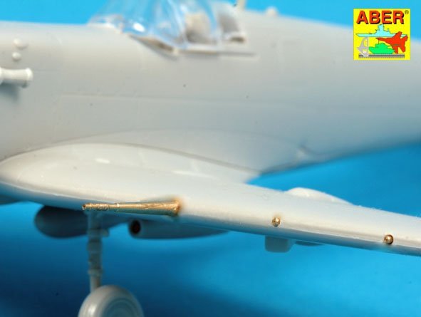 Aber A72 009 B wing (2 variant) armament for British fighterSpitfire Mk.I to V; Hispano 20mm x 2 (2 variants); Browning .30 tips x 4 (1/72) – image 3