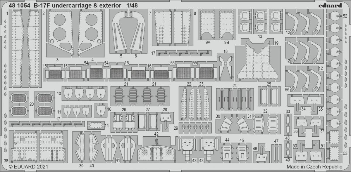 Eduard BIG49299 B-17F part II HK Models 1/48 – immagine 3