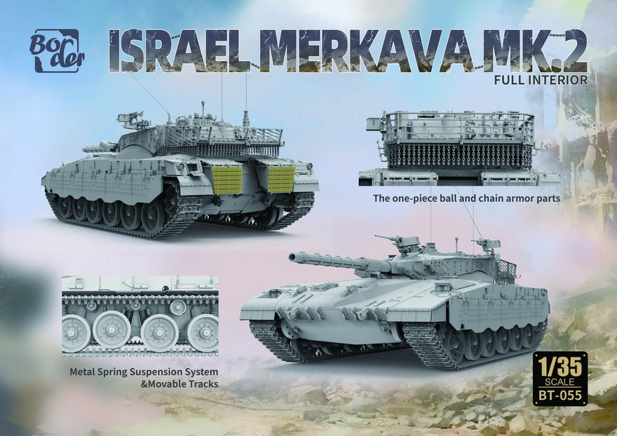 Border Model BT-055 Israel Merkava Mk.2 W/ Full Interior &amp;amp; Workable Tracks 1/35 – imagen 2