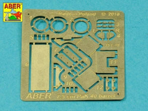 Aber 35L-025N Lufa 75mm do niemieckiej armaty p/panc.Pak40 - późna wersja 1/35 – imagen 8