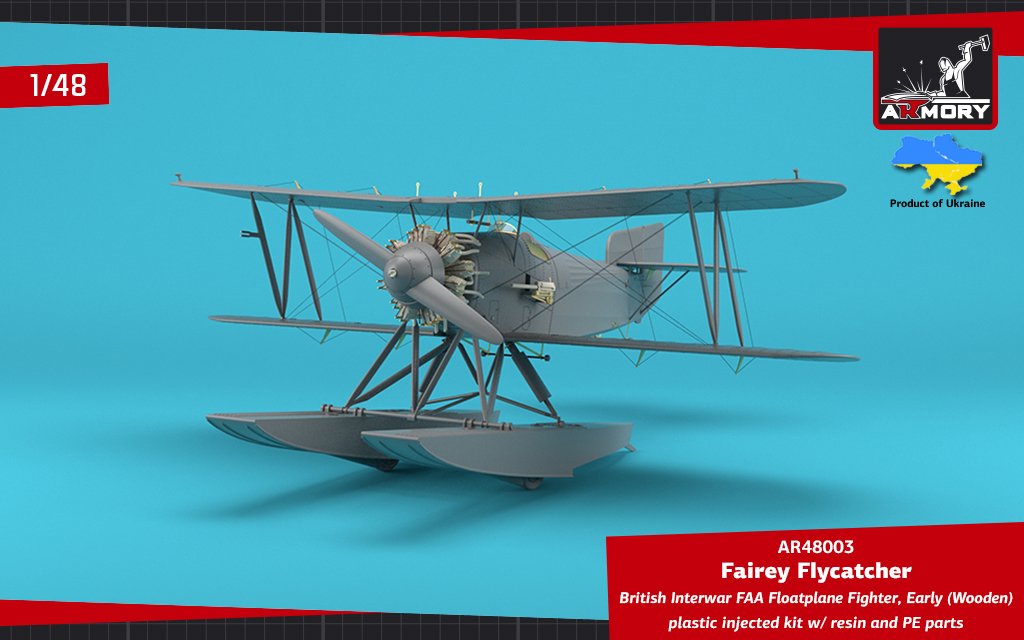 Armory Models 48003 Fairey Flycatcher British FAA Inter-War Floatplane Fighter, on Wooden Floats 1/48 – imagen 16