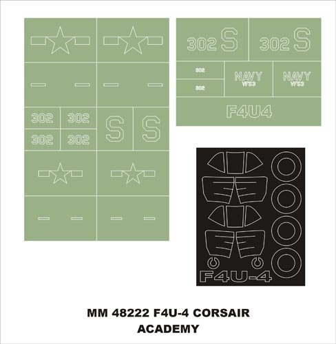 Montex MM48222 F4U-4 Corsair ACADEMY