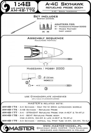 Master AM-48-176 A-4C Skyhawk - Perche de ravitaillement en vol 1/48 – image 2