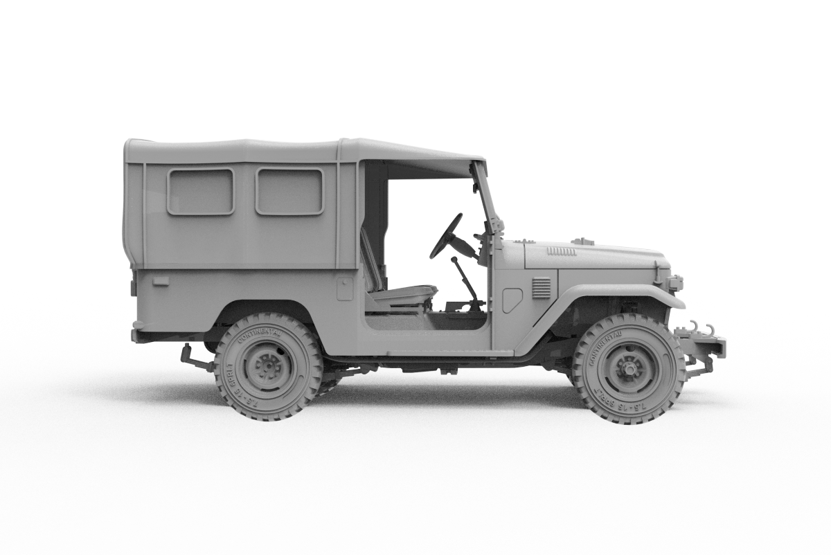AK Interactive AK35004 FJ43 SUV WITH SOFT TOP IDF &amp;amp; LAF 1/35 – imagen 7