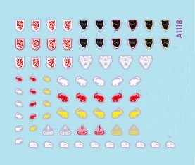 Star Decals 72-A1118 StuG-Abt #3 Generic insignia and unit markings for the Sturmgeschûtz units. StuG-Abt 203, 209, 210, 245 1/72 – imagen 2