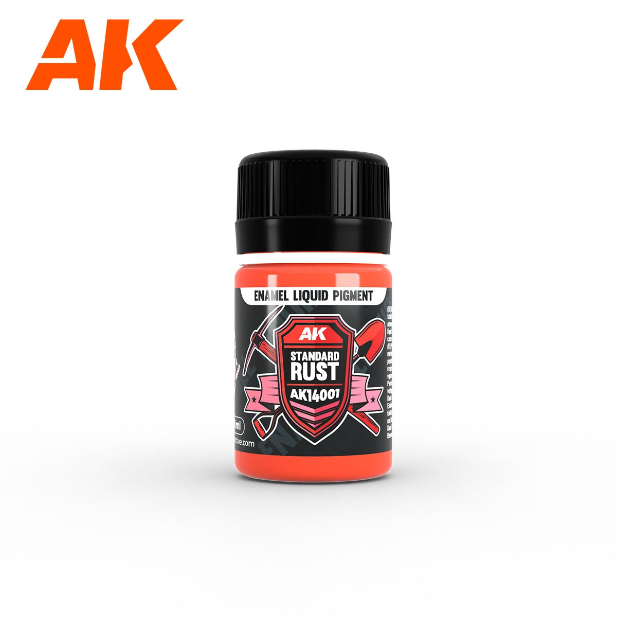 AK Interactive AK14031 RUST &amp; EXHAUST SET – ENAMEL LIQUID PIGMENT SET 3x35ml