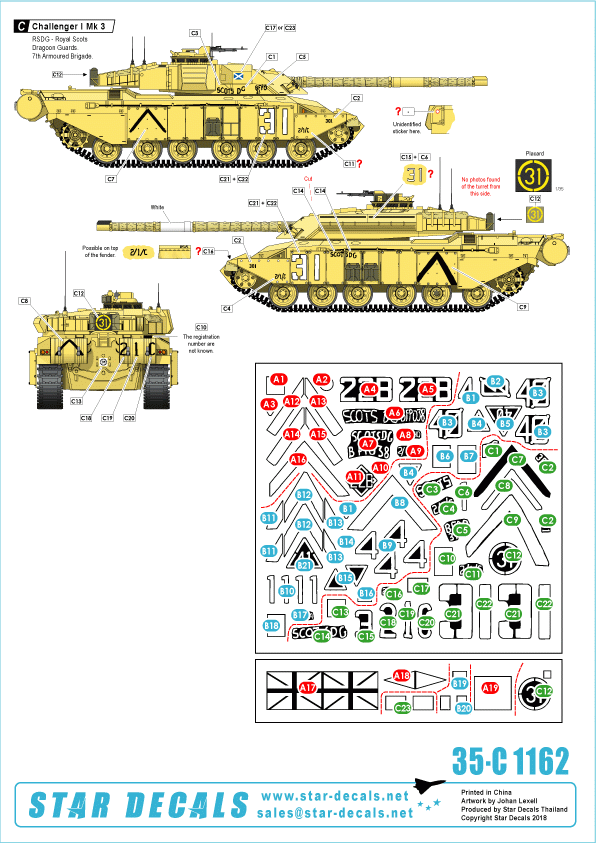 Star Decals 35-C1162 Challenger I 1/35 – imagen 2