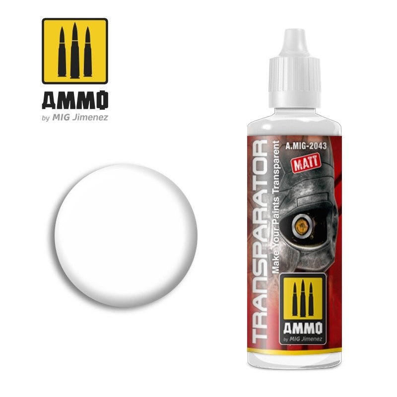 AMMO of Mig Jimenez 2043 TANSPARATOR MATE 60 ML
