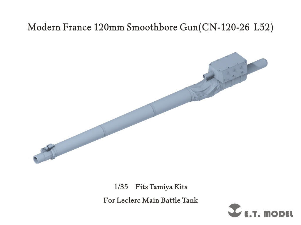 E.T. Model P35-347 Modern France Leclerc MBT 120mm Smoothbore Gun(CN-120-26 L52) 1/35