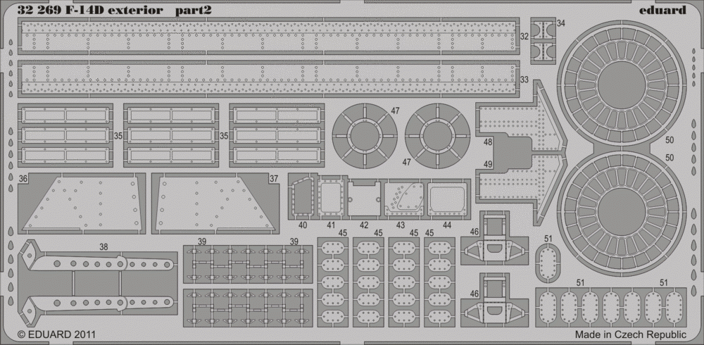 Eduard 32269 F-14D exterior TRUMPETER 1/32 – imagen 2