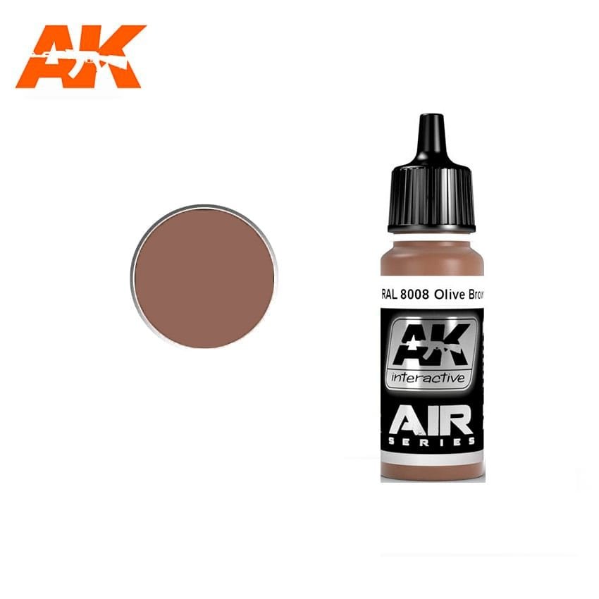 AK Interactive AK2164 RAL 8008 Brun olive (OLIVBRAUN) 17 ml