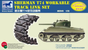 Bronco AB3545 Sherman T74 Kit de chenilles fonctionnelles 1/35