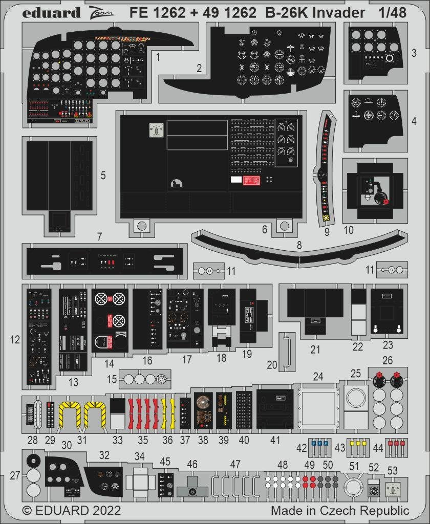 Eduard BIG49326 B-26K Invader ICM 1/48 – imagen 4