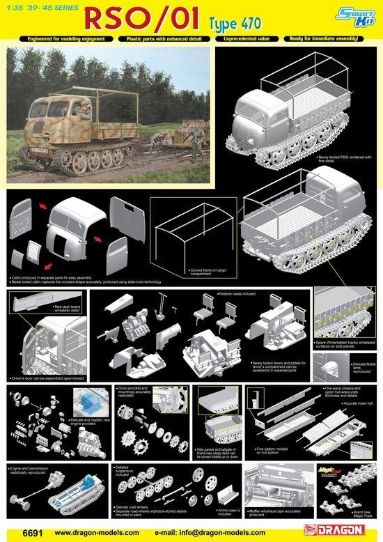 Dragon 6691 RSO /01 Type 470 1/35 – zdjęcie 2