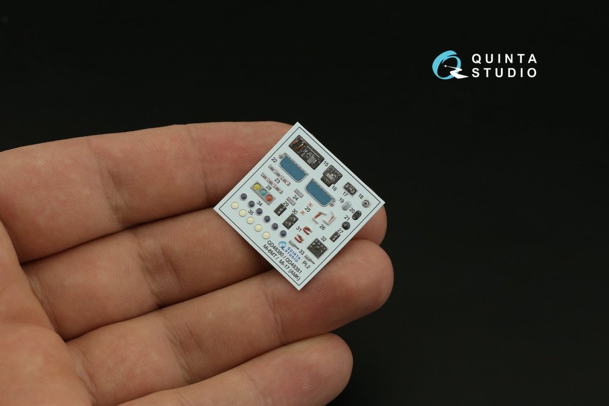 Quinta Studio QD48381 Mi-17 3D-Printed &amp;amp; coloured Interior on decal paper (AMK) 1/48 – imagen 5