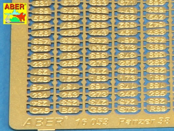 Aber 16053 Panzer 38 track link casting numbers 1/16 – image 4