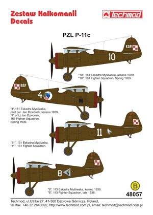 Techmod 48057 - PZL P.11c 1/48 – Bild 2