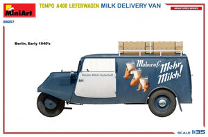 MiniArt 38057 TEMPO A400 LIEFERWAGEN. MILK DELIVERY VAN 1/35 – immagine 5