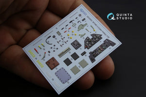 Quinta Studio QD32052 Bf 109E-3 3D-Printed &amp;amp; coloured Interior on decal paper (for Cyber-hobby/Dragon kit) 1/32 – Bild 4