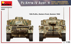 MiniArt 35337 Pz.Kpfw.IV Ausf. H NIBELUNGENWERK. MID PROD. AUGUST 1943 1/35 – zdjęcie 3