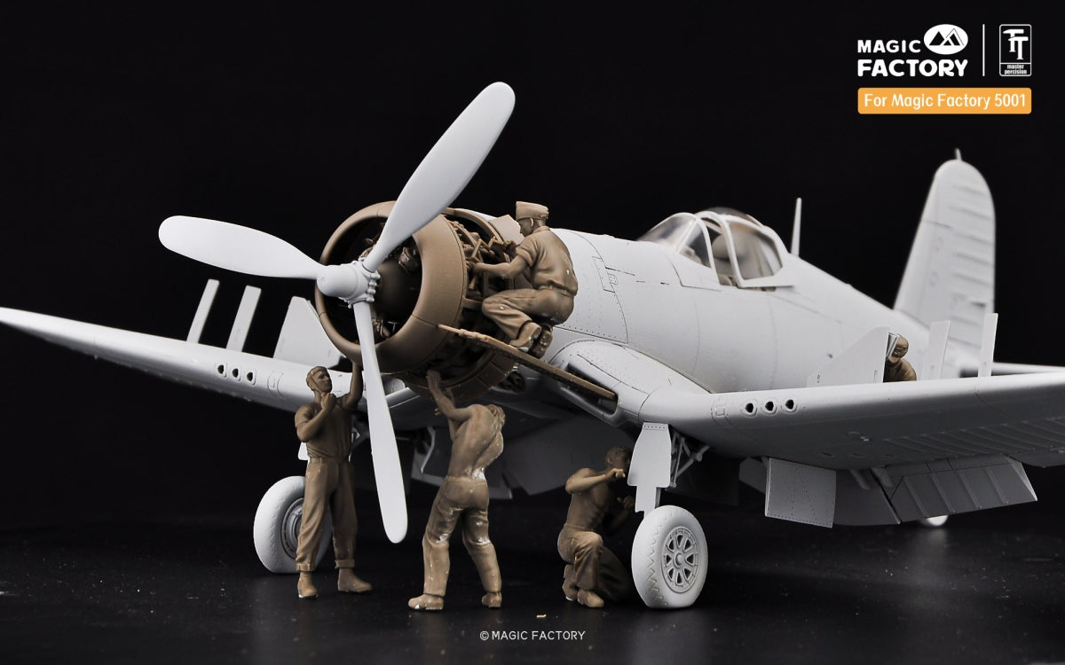 Magic Factory 7507 US WWII Ground Service Crew Set 1/48 – imagen 2