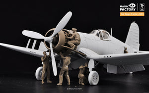 Magic Factory 7507 US WWII Ground Service Crew Set 1/48 – imagen 2