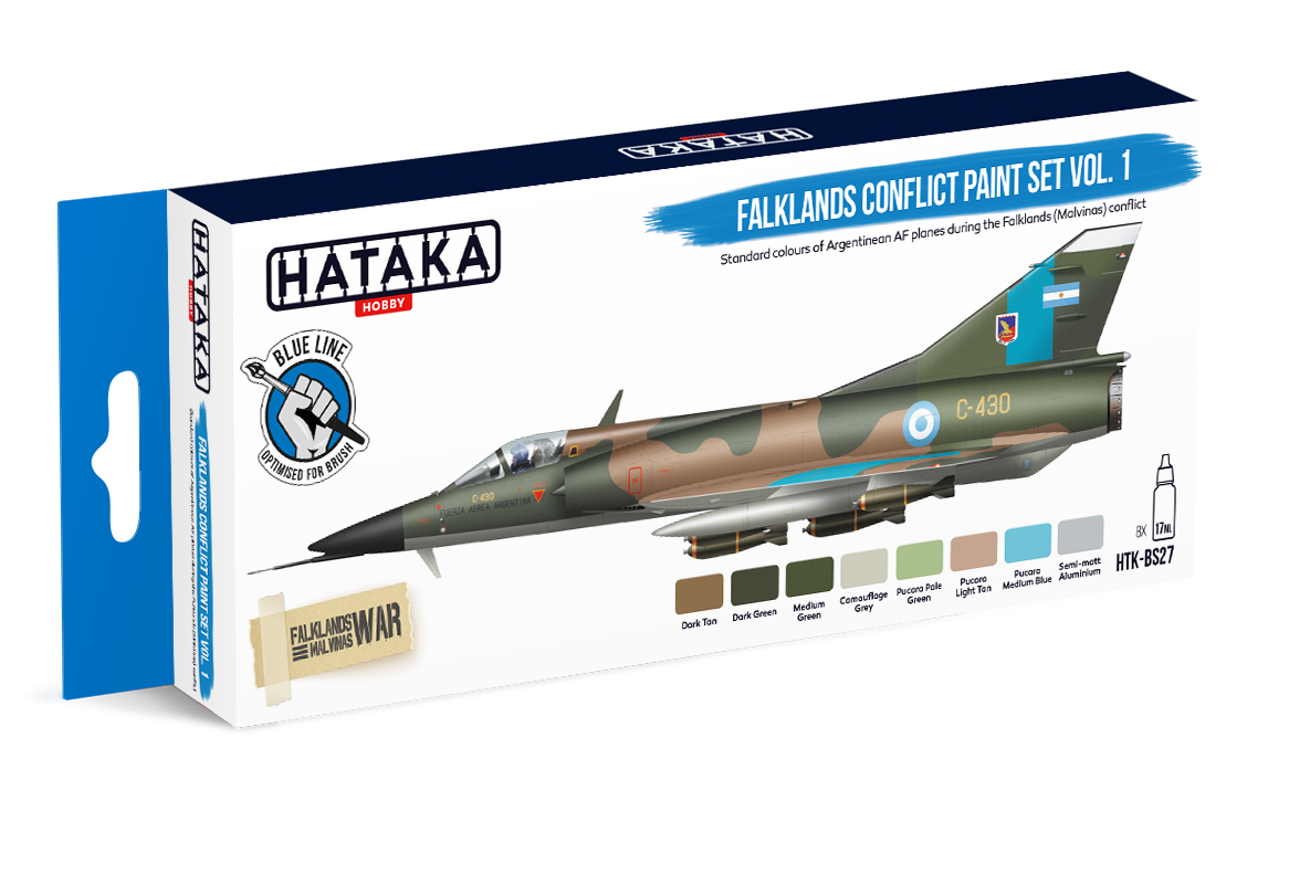 Coffret de peinture Hataka Hobby HTK-BS27 Conflit des Malouines Vol. 1 (8 x 17 ml) – image 2