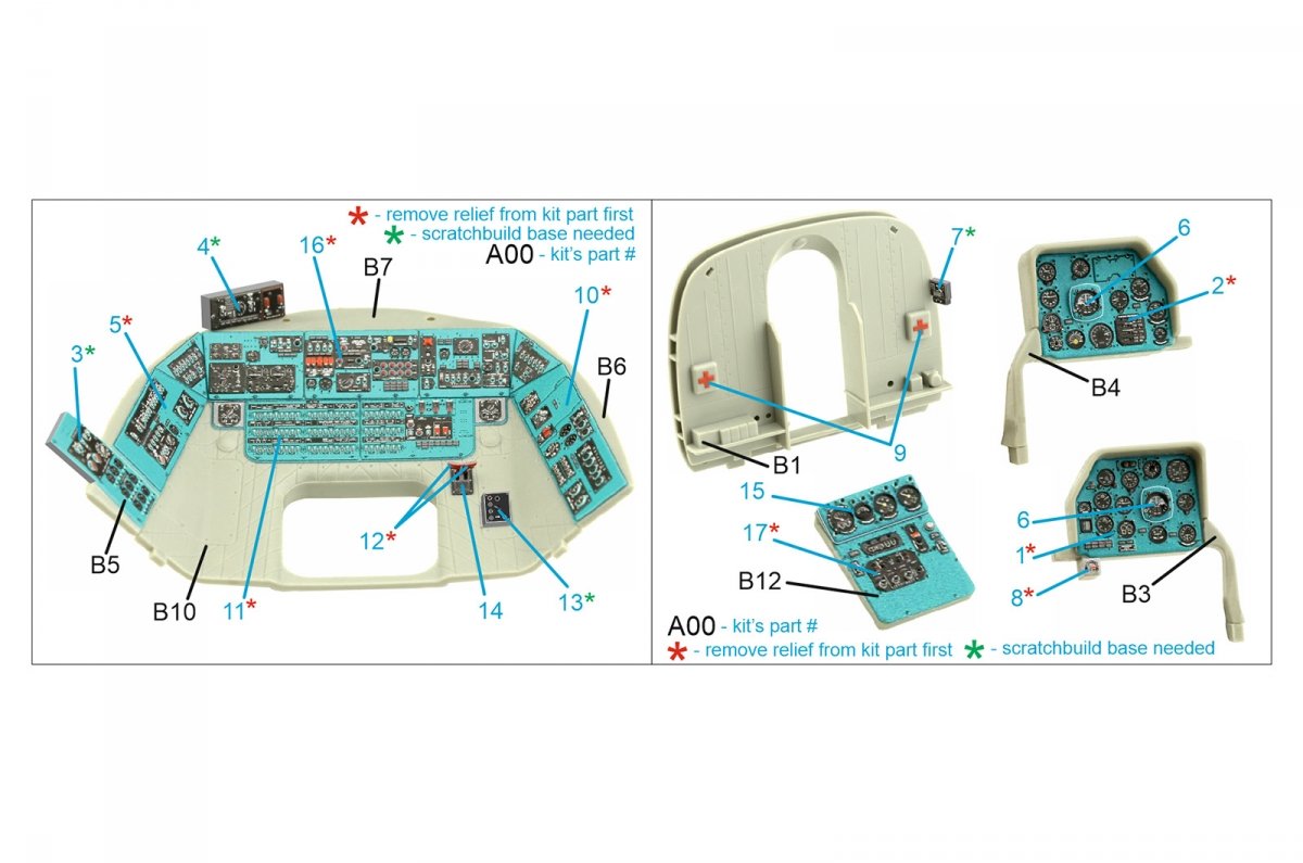Quinta Studio QDS-35065 Mi-8MT 3D-Printed &amp;amp; coloured Interior on decal paper (Trumpeter) (Small version) 1/35 – imagen 2