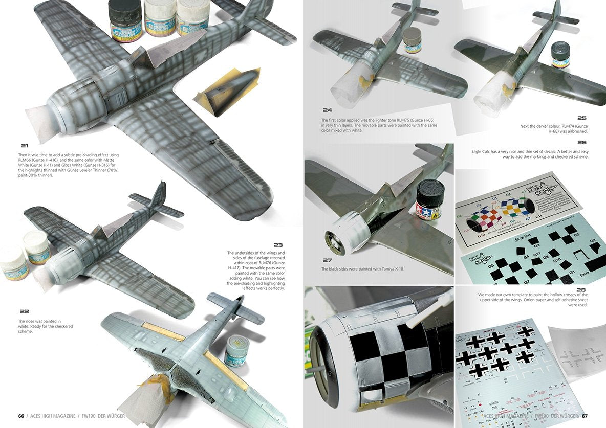 AK Interactive AK2921 ACES HIGH ISSUE 11 FW 190 DER WÜRGER (English) – zdjęcie 8