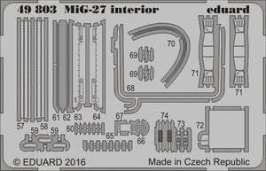 Eduard 49803 MiG-27 interior TRUMPETER 1/48 – zdjęcie 2