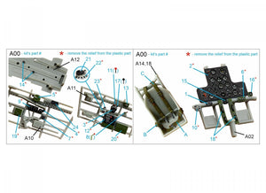 Quinta Studio QD48272 P-40B 3D-Printed &amp;amp; coloured Interior on decal paper (Airfix) 1/48 – imagen 6
