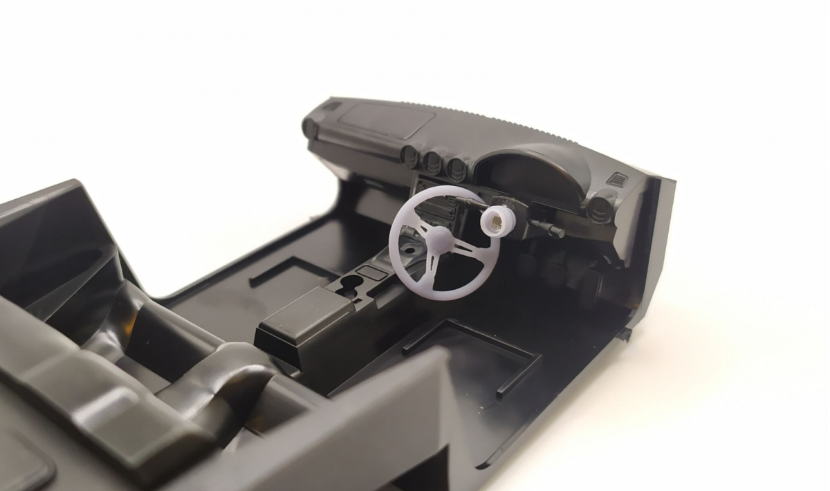 Yamamoto Model Parts YMPTUN23 Kierownica sportowa+naba quick release 1/24 – imagen 3