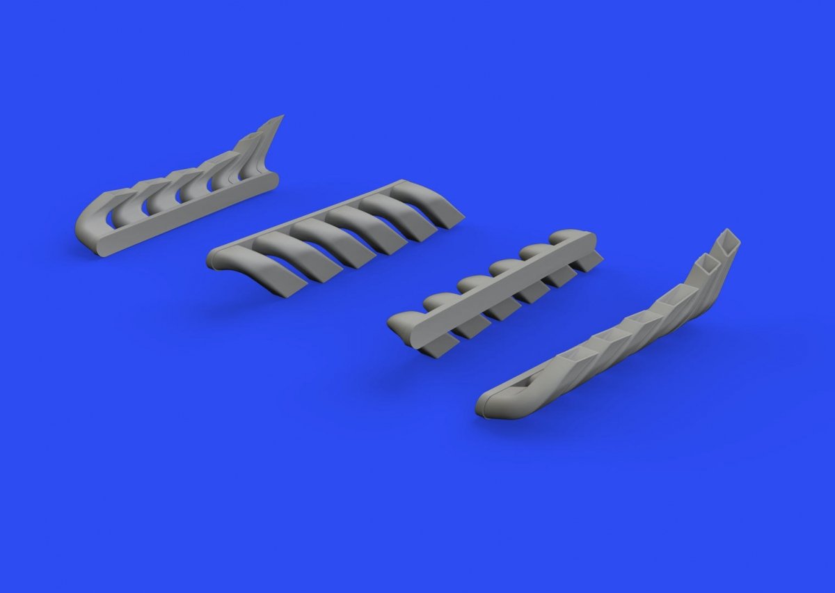 Eduard 648607 Bf 110C/ D/E exhaust stacks for Eduard 1/48 – imagen 2