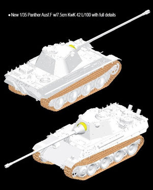 Dragon 6799 Panther Ausf.F w/7.5cm KwK42 L/100 1/35 – imagen 2