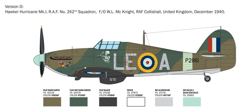 Italeri 2838 Hurricane Mk.I Aces 1/48 – imagen 6