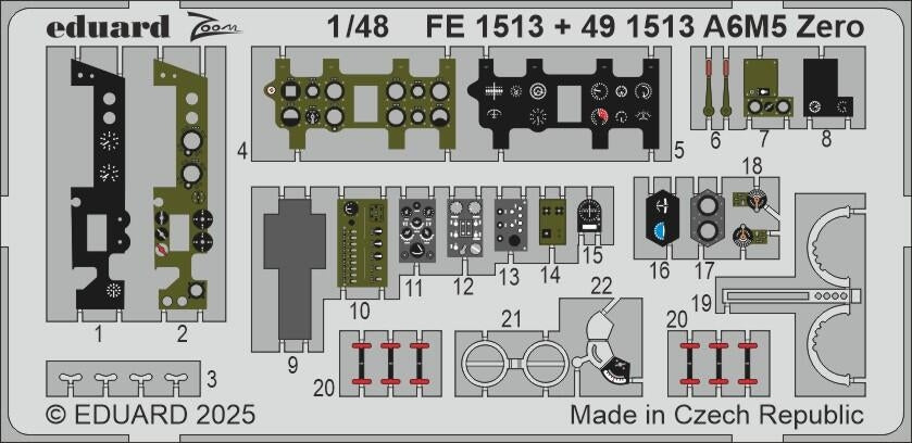 Eduard FE1513 A6M5 Zero FINE MOLDS 1/48