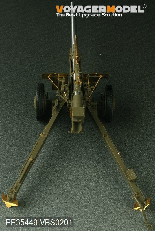 Maquette Voyager PE35449 Seconde Guerre mondiale, canon antichar américain M5 de 3 pouces avec obusier M1 ou de 105 mm, affût M2A1, kit 2 en 1 pour AFV CLUB 35S64 et 35160, échelle 1/35 – image 8