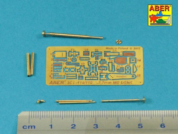 Aber 35L-114 Barrel for Russian 12,7mm heavy machine gun DShK, WWII version (JS-2:; JS-3; JSU-152) 1/35 – imagen 2