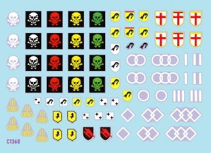 Star Decals 35-C1361 StuG-Abt 3 Generic insignia and unit markings for the Sturmgeschutz units 1/35 – imagen 2
