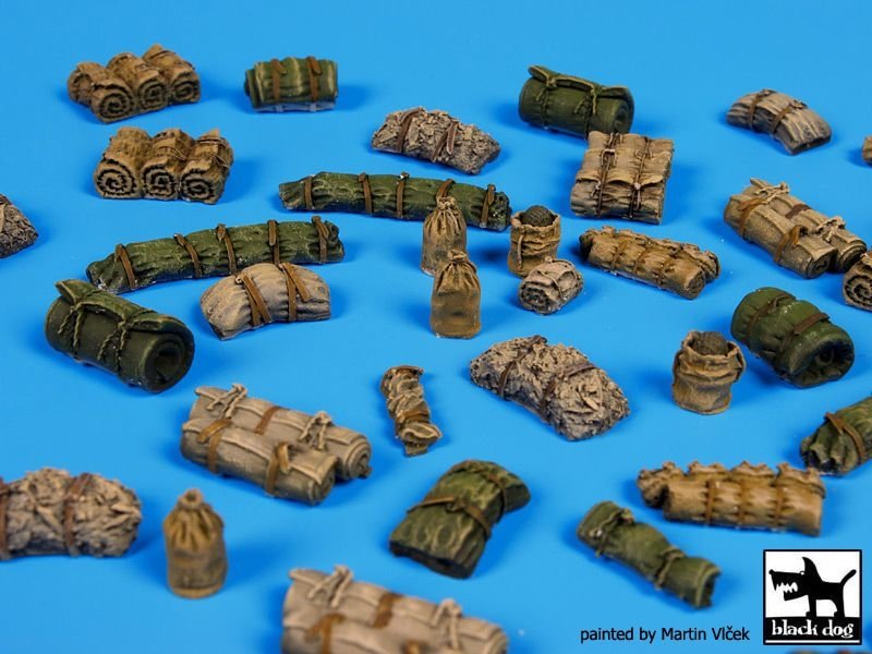 Black Dog T72055 Tentage plus bedrols 1 accessories set 1/72 – Bild 3