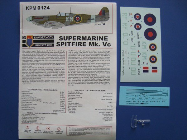 Kovozavody Prostejov KPM0124 Spitfire Mk.Vc Allied Fighters 1/72 – imagen 4