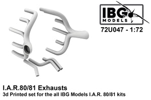 IBG 72U047 I.A.R. 80/81 Exhausts 1/72
